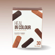 Load image into Gallery viewer, Heal in Colour Adhesive Bandages – Skin Tone Match for Brown & Black Skin