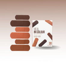 Load image into Gallery viewer, Heal in Colour Adhesive Bandages – Skin Tone Match for Brown & Black Skin